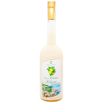 Ликер Terra di Limoni Crema di limoncello Costa d'Amalfi 17% 0,7л - купить, цены на За Раз - фото 1