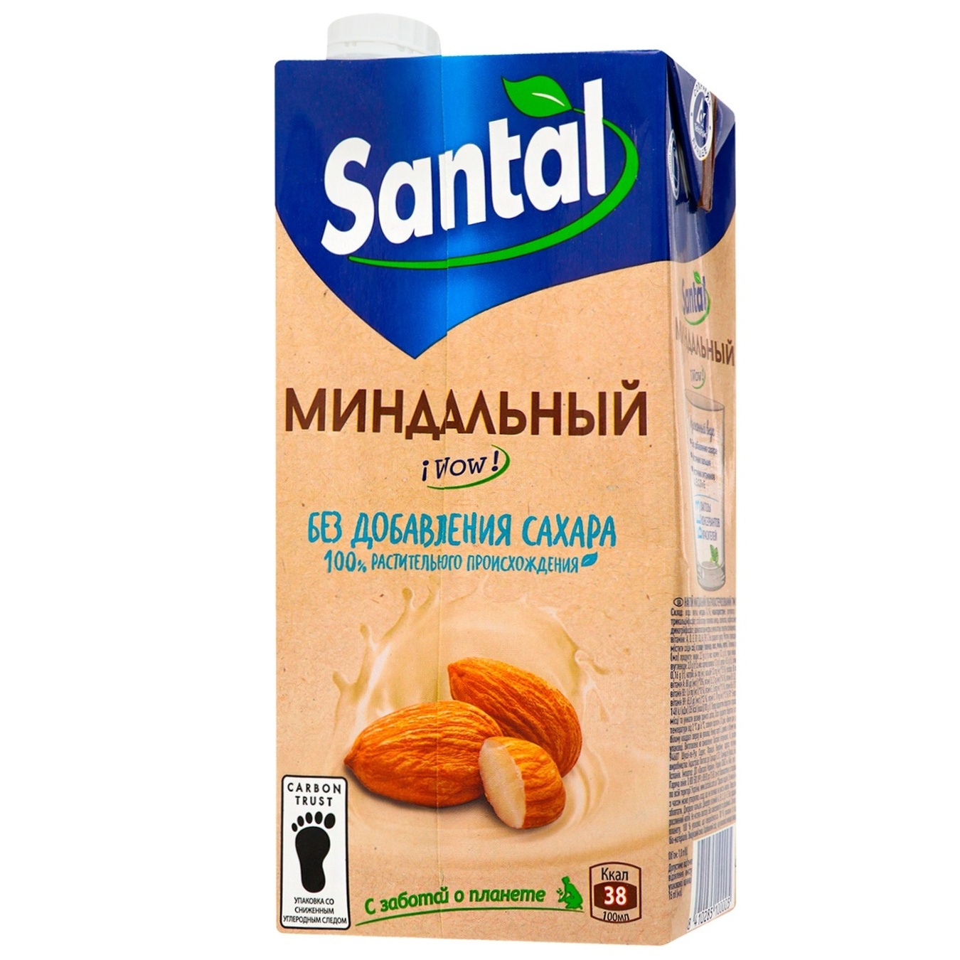 

Напиток миндальный Santal ультрапастиризований без сахара 2,2% 1л