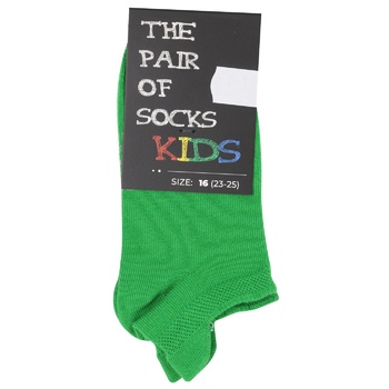 The Pair of Socks Kids Mini Green Socks 23-25s - buy, prices for MegaMarket - photo 2