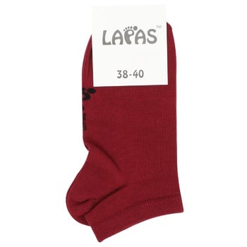 Lapas Mini Burgundy Socks 38-40s - buy, prices for MegaMarket - photo 1