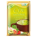 Eko Velyka Lozhka With Croutons And Becon Pea Soup