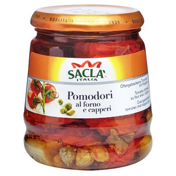 Salca Tomatoes Baked in the Oven with Capers 285g - buy, prices for - photo 1