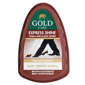 Gold Care Mini Brown Sponge to Give Shine Shoes - buy, prices for NOVUS - photo 2