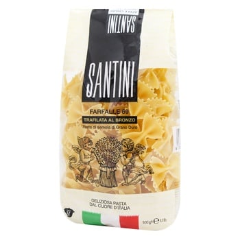 Santini Farfalle 69 pasta 500g - buy, prices for ULTRAMARKET - photo 1