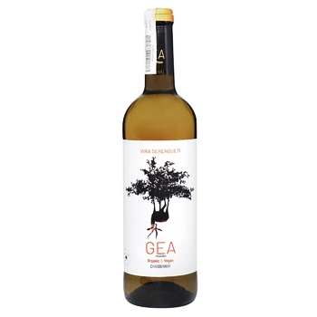 Gea Organic & Vegan Chardonnay White Semi-Dry Wine 12% 0.75l - buy, prices for NOVUS - photo 1