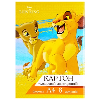 Disney Tetrad Color Double-sided Cardboard A4 8 sheets - buy, prices for - photo 2