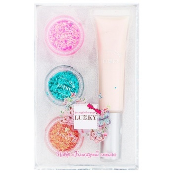 Lukky Holographic Lip Gloss + 3 Jars of Glitter - buy, prices for Vostorg - photo 2