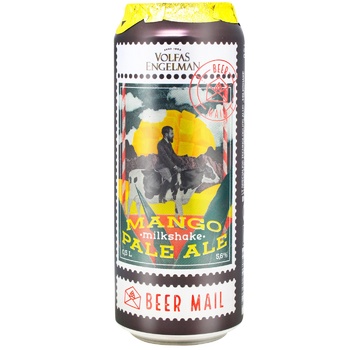 Пиво Volfas Engelman Mango Milkshake Pale Ale светлое 5,6% 0,5л - купить, цены на Auchan - фото 1