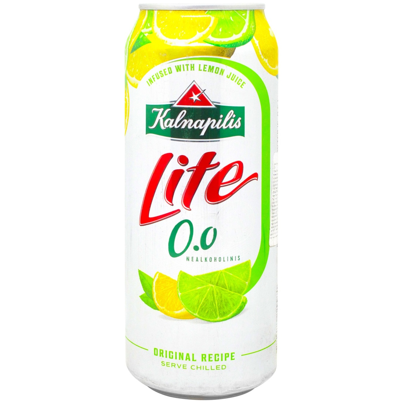 

Пиво Kalnapilis Lite Lemon светлое фильтрованное безалкогольное 0% 0,5л