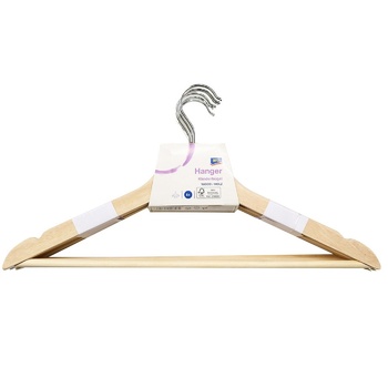 Aro Cloth Hanger wooden 6pcs - buy, prices for METRO - photo 1