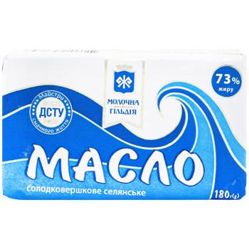 Масло Молочна гільдія Селянське 73% 180г - купити, ціни на Auchan - фото 2