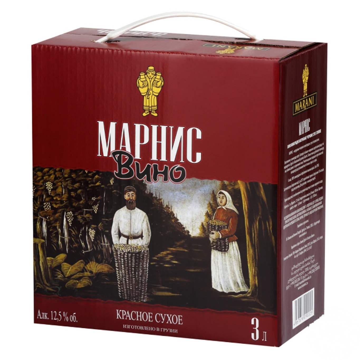 

Вино Marani Marnis красное сухое 12,5% 3л