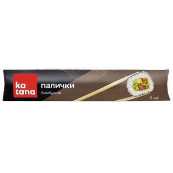 Палички бамбукові Katana 5 пар