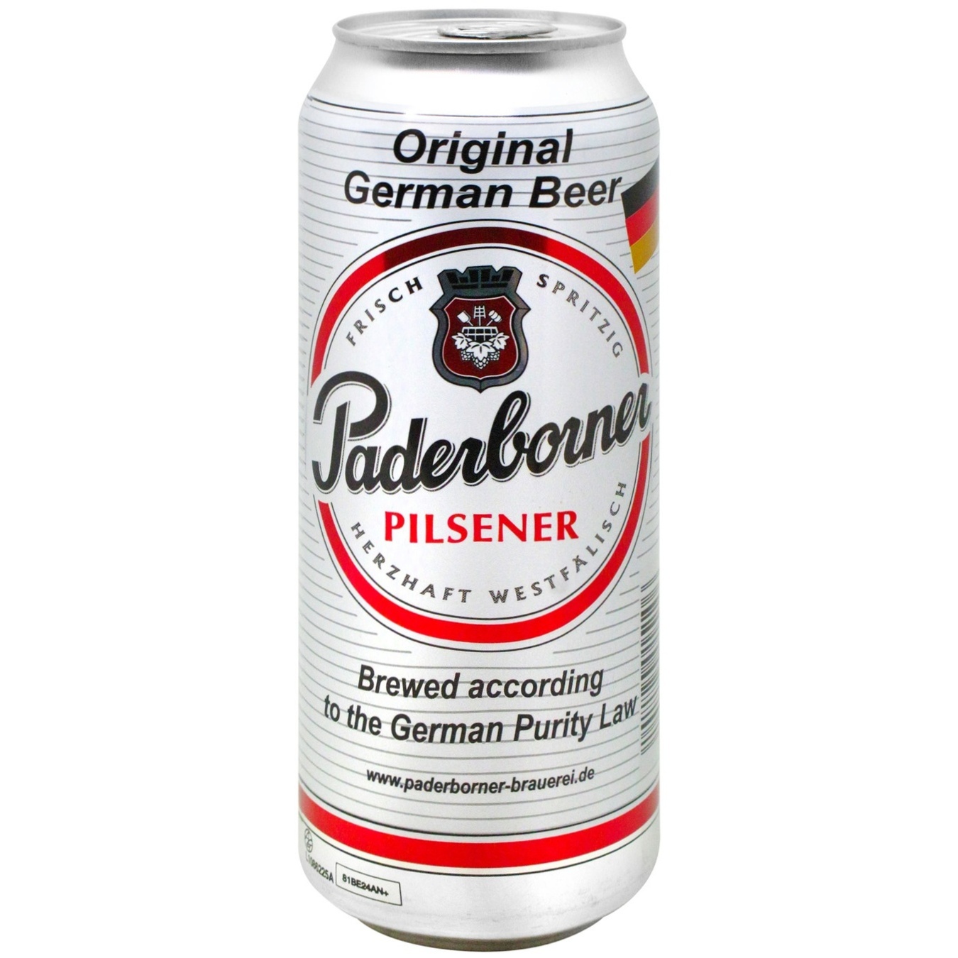 

Пиво Paderborner Pilsener светлое 4,8% 0,5л