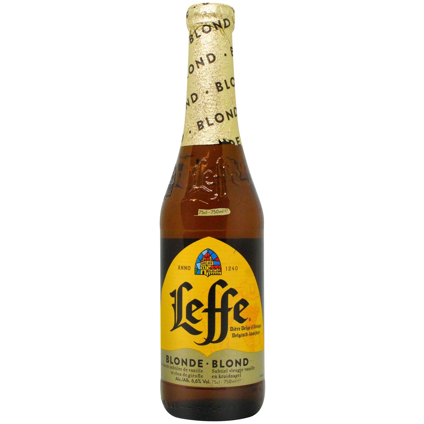 

Пиво Leffe Blonde светлое 6,6% 0,75л