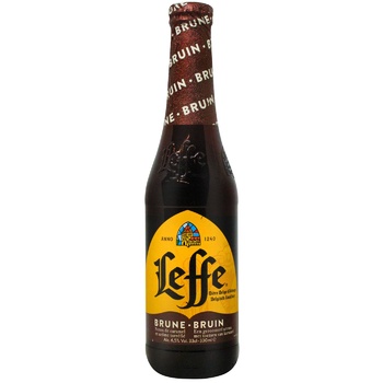 Leffe Brune Dark Beer 6.5% 0.33l - buy, prices for METRO - photo 1