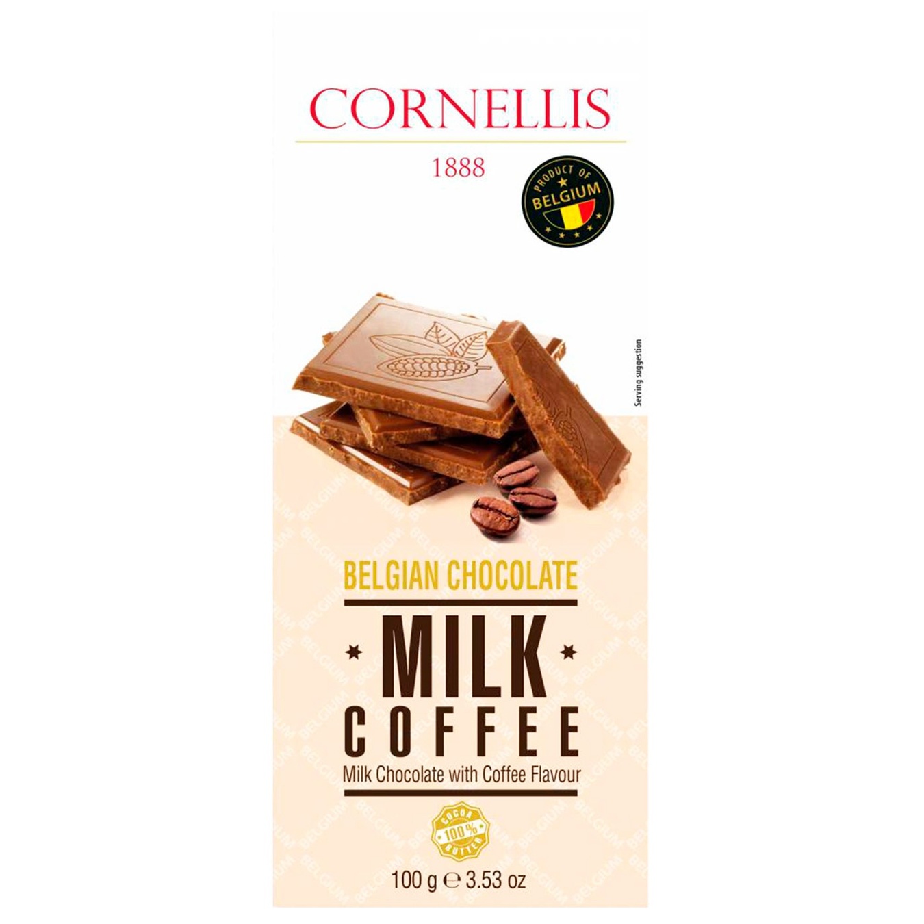 

Шоколад Cornellis молочный со вкусом кофе 100г