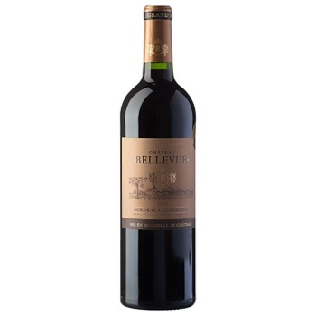 Вино Les Grands Chais de France Chateau Bellevue Bordeaux Superior красное сухое 13,5% 0,75л - купить, цены на - фото 1