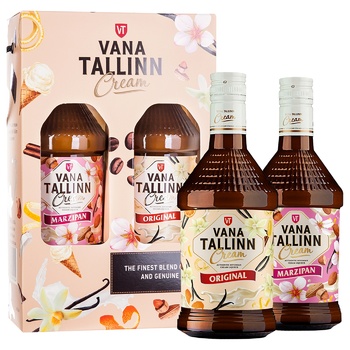 Набір Лікер Vana Tallinn Original + Chocolate 16% 0,5л+0,5л - купити, ціни на Таврія В - фото 1