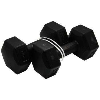 QX Max Black Dumbbell Set 2x2kg - buy, prices for Auchan - photo 2