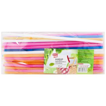 Трубочки для напоїв Перший Ряд 50шт - купити, ціни на ЕКО Маркет - фото 1