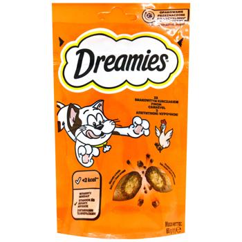 Ласощі для котів Dreamies з куркою 60г - купити, ціни на Grono - фото 1