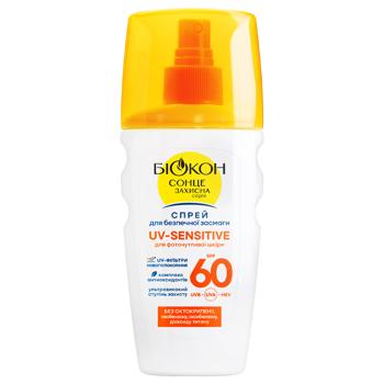 Спрей для безопасного загара Биокон Uv-Sensitive SPF 60 160мл