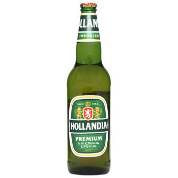 Пиво Hollandia світле 5% 0,65л - купити, ціни на КОСМОС - фото 1