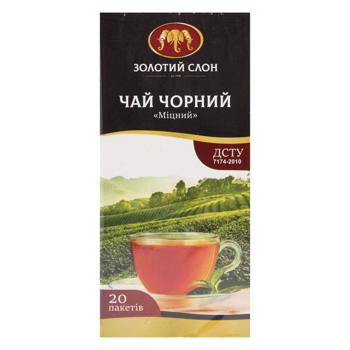 Чай черный Золотой Слон Крепкий 1,3г*20шт - купить, цены на Auchan - фото 2