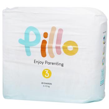 Підгузки PILLO Midi 6-10кг 28шт. И184 (Італія) - купить, цены на КОСМОС - фото 1