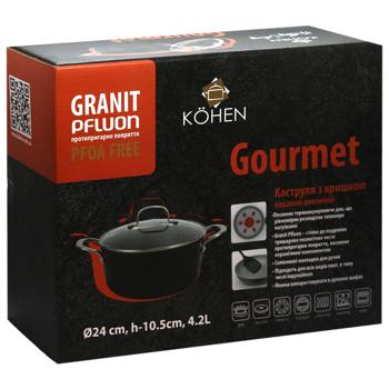 Kohen Gourmet Pan with Lid 4.2l - buy, prices for Za Raz - photo 5