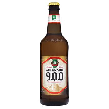Пиво Микулин 900 светлое 4,7% 0,5л - купить, цены на NOVUS - фото 1