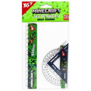 Набор линеек Yes Minecraft 3 предмета - купить, цены на NOVUS - фото 1