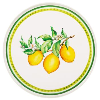 Bona Di Sicilian Lemon Porcelain Plate 25cm