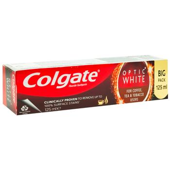 Colgate Optic White Toothpaste for Coffee Tea&Tobacco Users 125ml - buy, prices for Ideal - photo 4