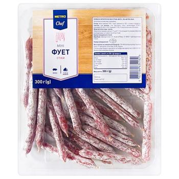 Колбаса Metro Chef Фуэт сыровяленая мини стики 300г - купить, цены на METRO - фото 1