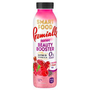 Premialle Smart Food Beauty Booster Raspberry-Pomegranate-Chia Yogurt 1.3% 290g