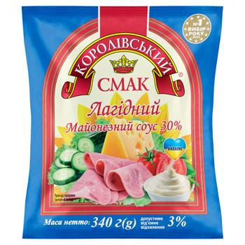 Korolivsky Smak Lagidny Mayonnaise Sauce 30% 340g - buy, prices for Biotus - photo 1