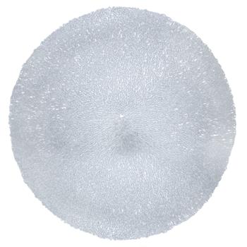 Салфетка Праздник для сервировки корал серебро 38*38см - купить, цены на КОСМОС - фото 1