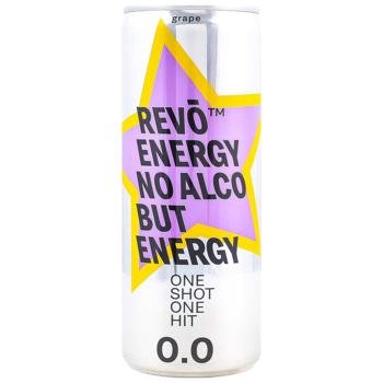 Revo Energy Grapes Carbonated Energy Drink 250ml
