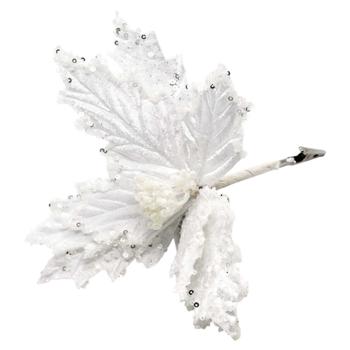 Decoration Poinsettia Flower on Clip 24cm in assortment - buy, prices for METRO - photo 5