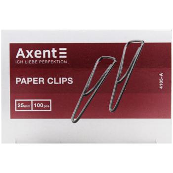 Axent 4105-А Triangular With Bend Paper Clips 25mm 100pcs - buy, prices for - photo 2