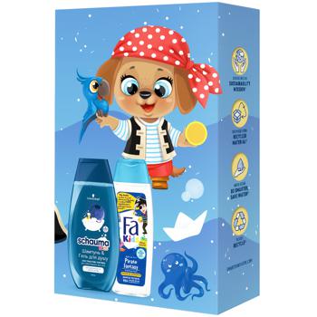 Shampoo-Shower Gel Schauma Kids 250ml + Shower Gel-Shampoo Fa Kids Brave Pirate 250ml Gift Set - buy, prices for NOVUS - photo 2