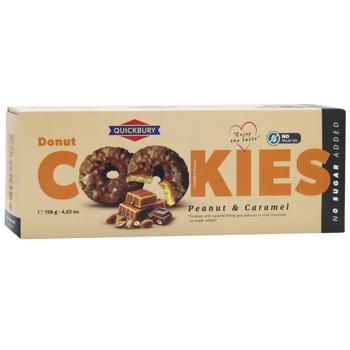 Quickbury Cookies with Peanuts and Caramel 128g - buy, prices for COSMOS - photo 3