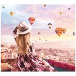 Rosa Start Balloons Cappadocia Painting by Numbers 35x45cm