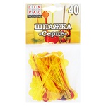 Шпажка одноразовая Linpac Сердце 40шт./паков