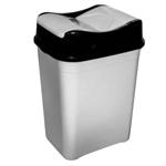 Bursev Gray Garbage Container 22l