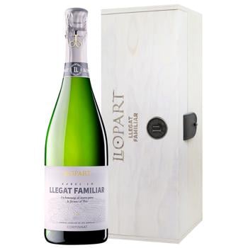 Вино игристое Llopart Llegat Familiar белое брют 11,5% 0,75л - купить, цены на WINETIME - фото 1