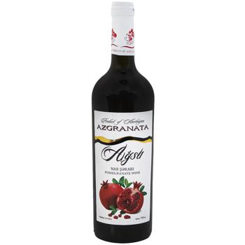 Вино Az-Granata Agsu червоне напівсухе 10-12% 0,75л