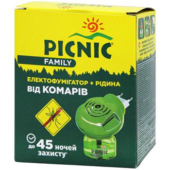 Picnic Family Electrofumigator From Mosquitoes 45nights 30ml